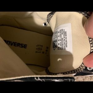 Black high top converse